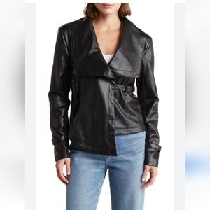 Ookie & Lola Moto Faux Leather Jacket